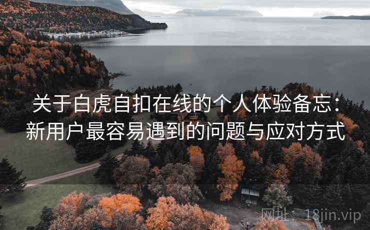 关于白虎自扣在线的个人体验备忘：新用户最容易遇到的问题与应对方式
