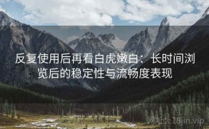 反复使用后再看白虎嫩白：长时间浏览后的稳定性与流畅度表现