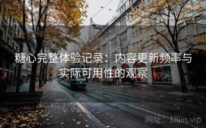 糖心完整体验记录：内容更新频率与实际可用性的观察