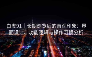 白虎91｜长期浏览后的直观印象：界面设计、功能逻辑与操作习惯分析