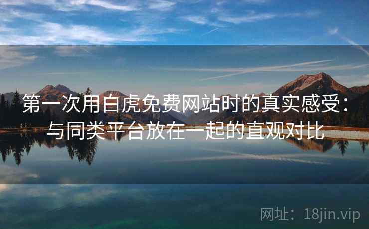 第一次用白虎免费网站时的真实感受:与同类平台放在一起的直观对比 第一次用白虎免费网站时的真实感受:与同类平台放在一起的直观对比
