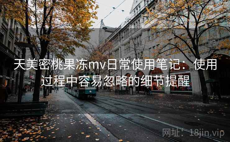天美密桃果冻mv日常使用笔记：使用过程中容易忽略的细节提醒