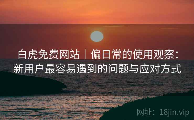 白虎免费网站|偏日常的使用观察:新用户最容易遇到的问题与应对方式 白虎免费网站|偏日常的使用观察:新用户最容易遇到的问题与应对方式