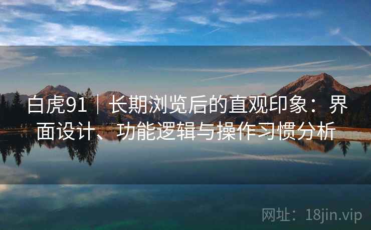 白虎91｜长期浏览后的直观印象：界面设计、功能逻辑与操作习惯分析