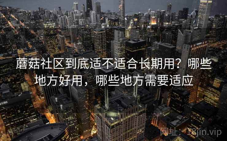 蘑菇社区到底适不适合长期用？哪些地方好用，哪些地方需要适应